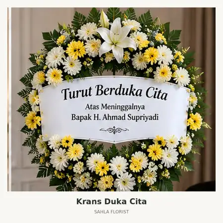 Krans Bunga Duka Sampangan